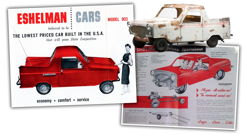 Illustration for article titled Meet America's Smallest, Adorably Ugliest Car: The Eshelman!